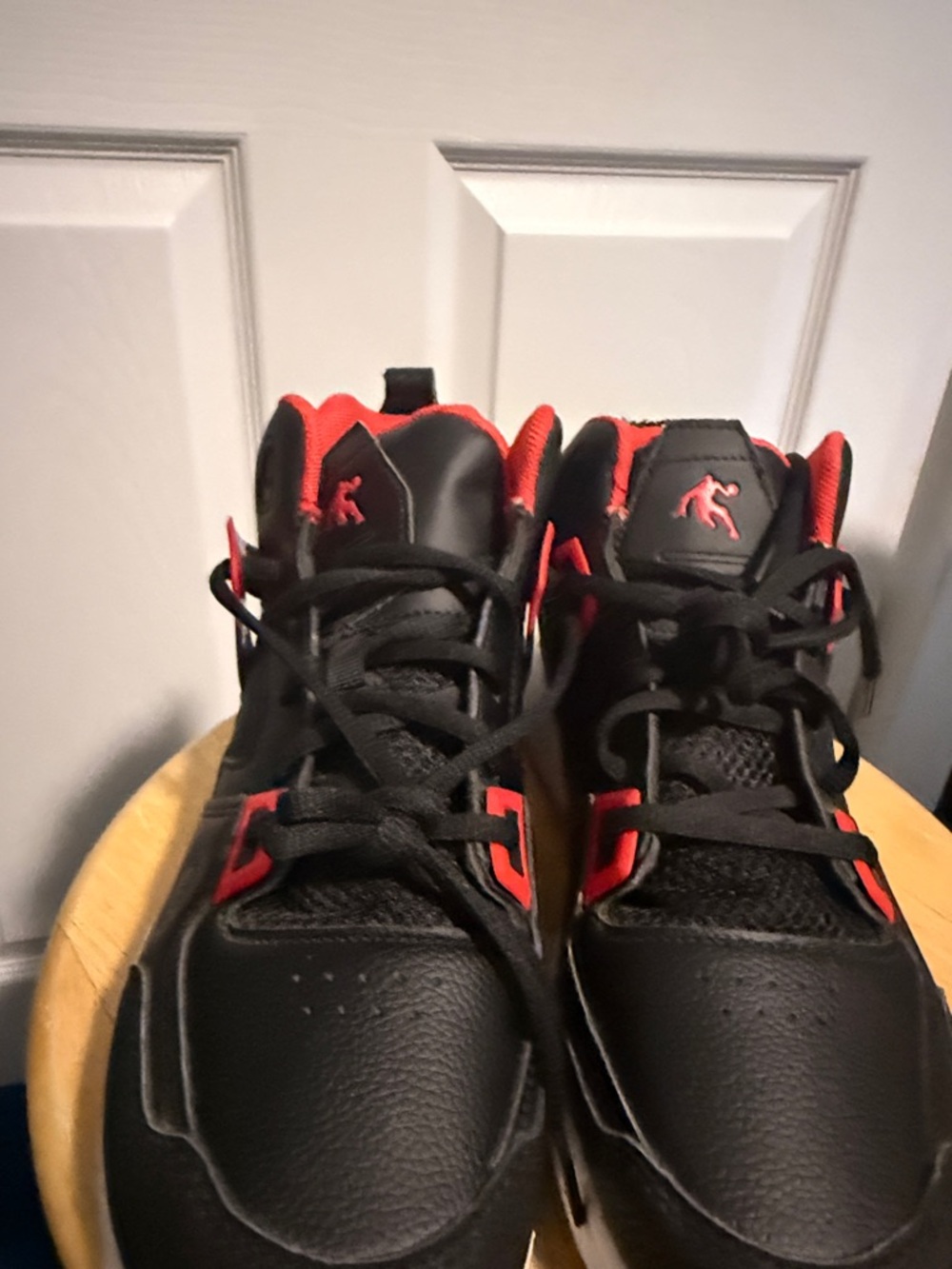 Active USA Black and Red Kids High-Top Sneakers